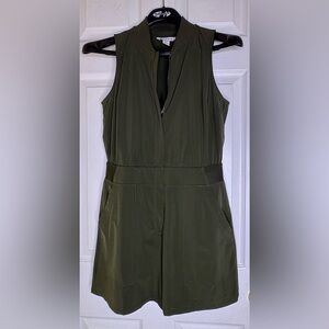 Athleta Dark Green Sleeveless Jumpsuit